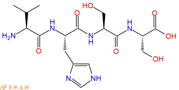 专肽生物产品H2N-Val-His-Ser-Ser-OH