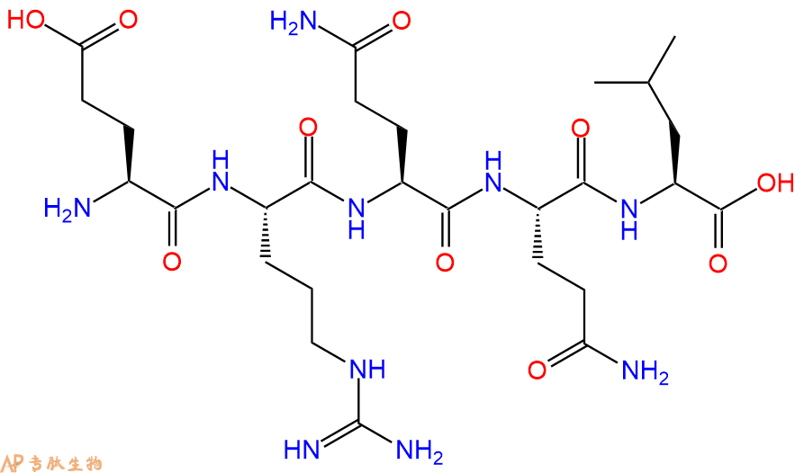 专肽生物产品H2N-Glu-Arg-Gln-Gln-Leu-OH
