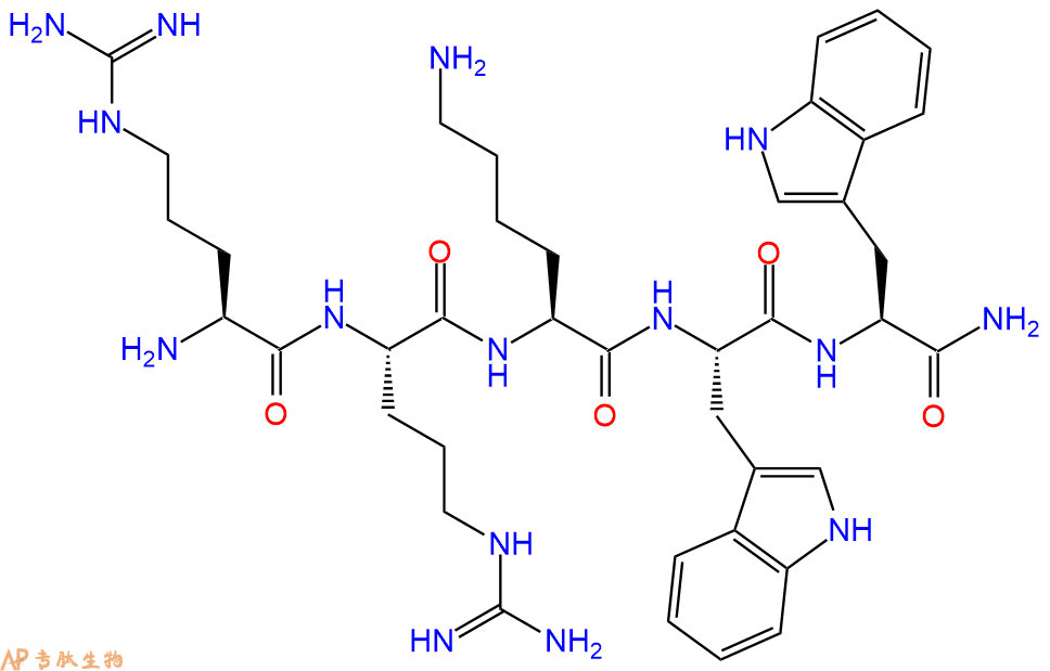 专肽生物产品H2N-Arg-Arg-Lys-Trp-Trp-NH2