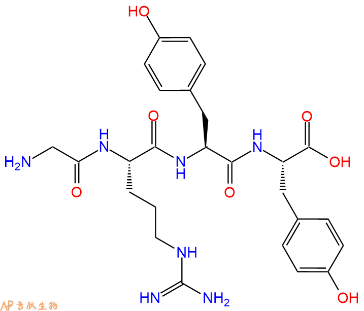 专肽生物产品H2N-Gly-Arg-Tyr-Tyr-OH