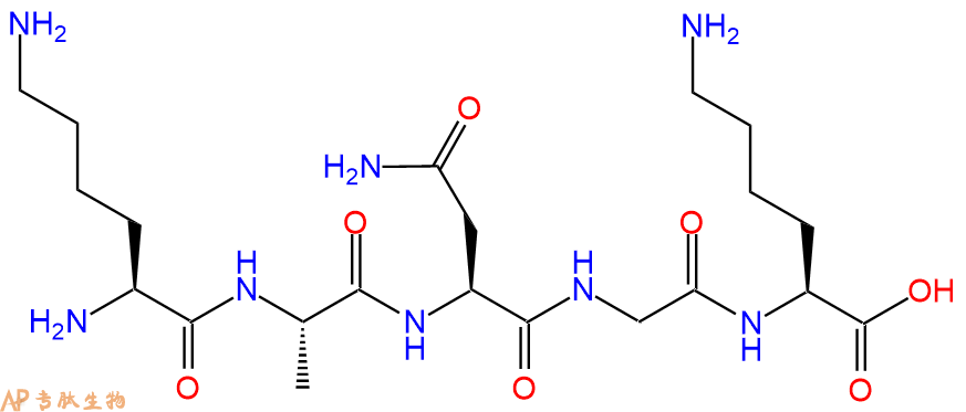 专肽生物产品H2N-Lys-Ala-Asn-Gly-Lys-OH