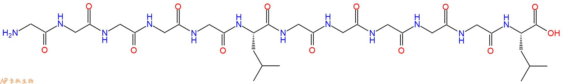 专肽生物产品H2N-Gly-Gly-Gly-Gly-Gly-Leu-Gly-Gly-Gly-Gly-Gly-Leu-OH