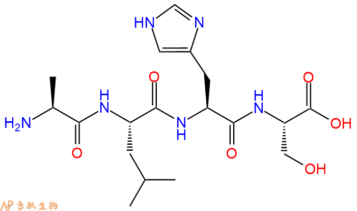 专肽生物产品H2N-Ala-Leu-His-Ser-OH
