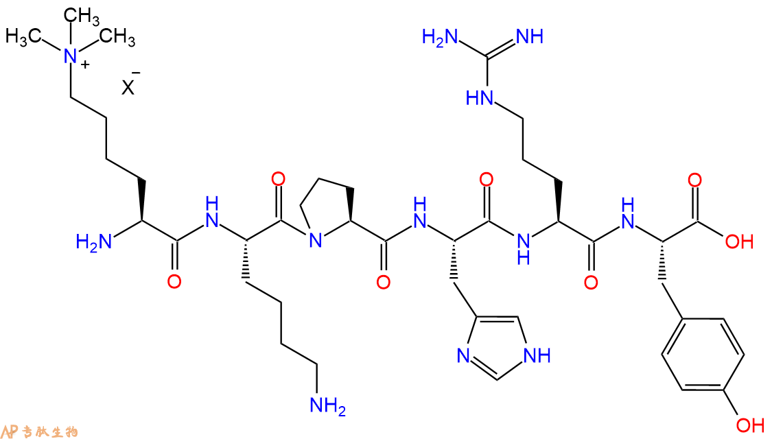 专肽生物产品H2N-Lys(Me)3-Lys-Pro-His-Arg-Tyr-OH