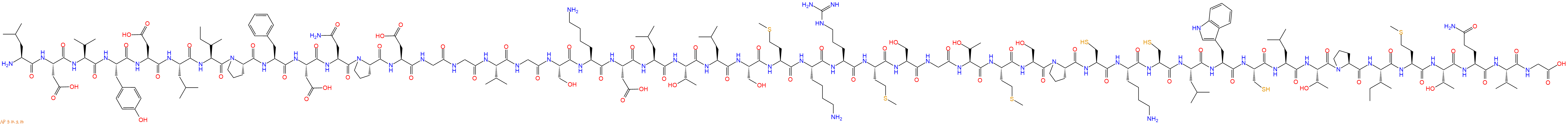 专肽生物产品H2N-Leu-Asp-Val-Tyr-Asp-Leu-Ile-Pro-Phe-Asp-Asn-Pro-Asp-Gly-Gly-Val-Gly-Ser-Lys-Asp-Leu-Thr-Leu-Ser-Met-Lys-Arg-Met-Ser-Gly-Thr-Met-Ser-Pro-Cys-Lys-Cys-Leu-Trp-Cys-Leu-Thr-Pro-Ile-Met-Thr-Gln-Val-Gly-OH