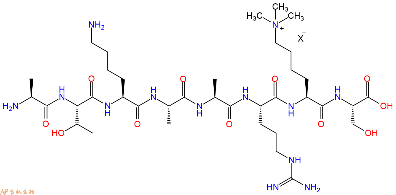 专肽生物产品H2N-Ala-Thr-Lys-Ala-Ala-Arg-Lys(Me)3-Ser-OH