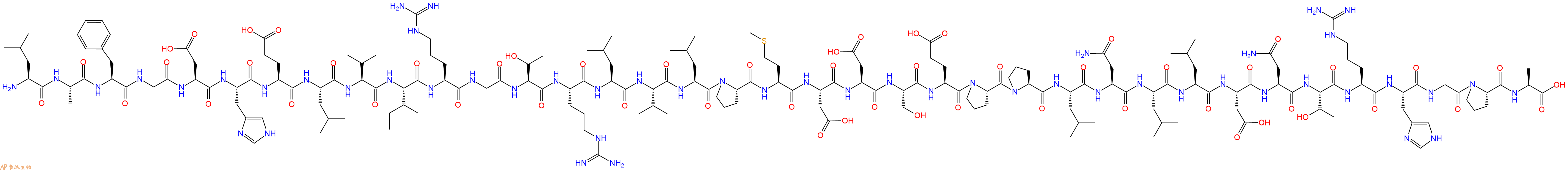 专肽生物产品H2N-Leu-Ala-Phe-Gly-Asp-His-Glu-Leu-Val-Ile-Arg-Gly-Thr-Arg-Leu-Val-Leu-Pro-Met-Asp-Asp-Ser-Glu-Pro-Pro-Leu-Asn-Leu-Leu-Asp-Asn-Thr-Arg-His-Gly-Pro-Ala-OH