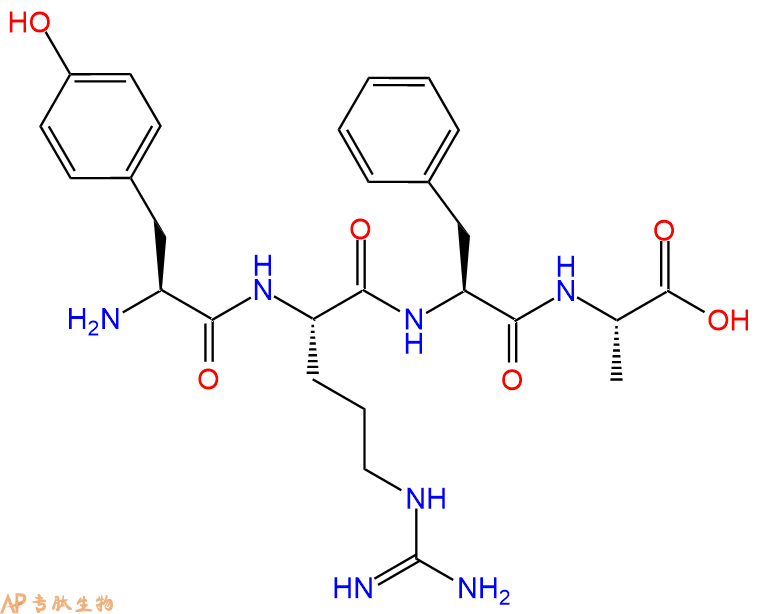 专肽生物产品H2N-Tyr-Arg-Phe-Ala-OH