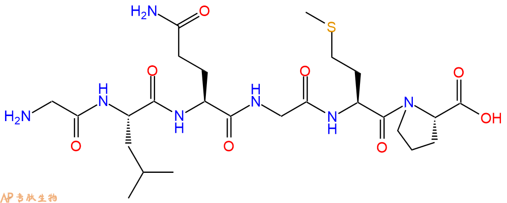 专肽生物产品H2N-Gly-Leu-Gln-Gly-Met-Pro-OH