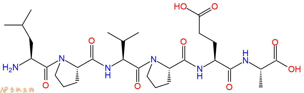 专肽生物产品H2N-Leu-Pro-Val-Pro-Glu-Ala-OH