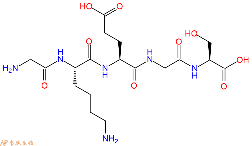 专肽生物产品H2N-Gly-Lys-Glu-Gly-Ser-OH