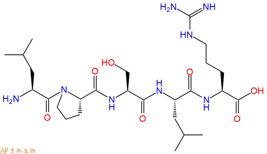专肽生物产品H2N-Leu-Pro-Ser-Leu-Arg-OH