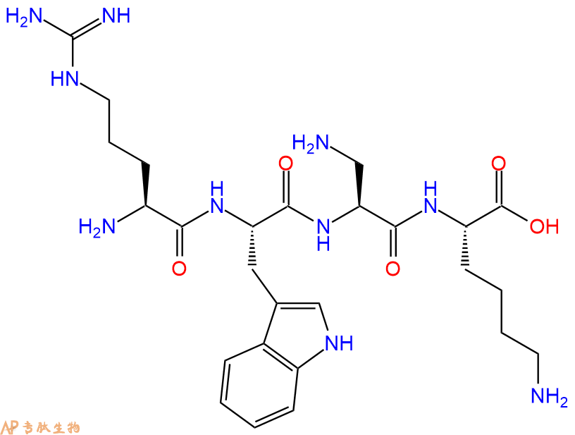 专肽生物产品H2N-Arg-Trp-Dap-Lys-OH