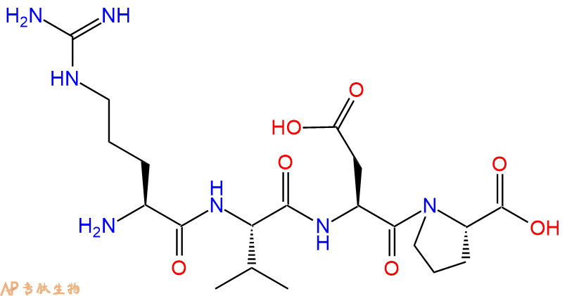 专肽生物产品H2N-Arg-Val-Asp-Pro-OH