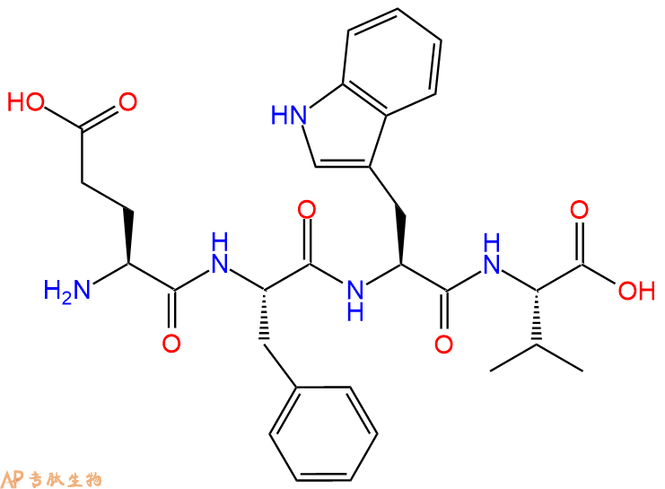 专肽生物产品H2N-Glu-Phe-Trp-Val-OH
