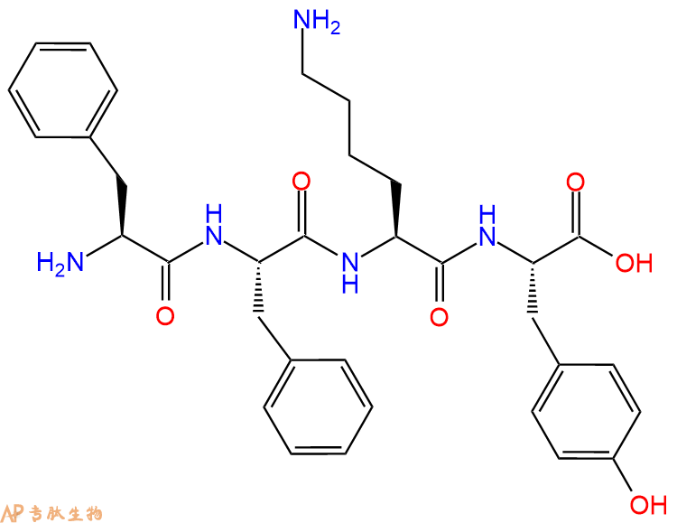 专肽生物产品H2N-Phe-Phe-Lys-Tyr-OH