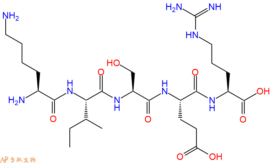 专肽生物产品H2N-Lys-Ile-Ser-Glu-Arg-OH