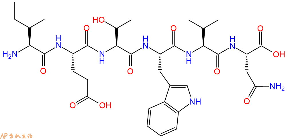 专肽生物产品H2N-Ile-Glu-Thr-Trp-Val-Asn-OH