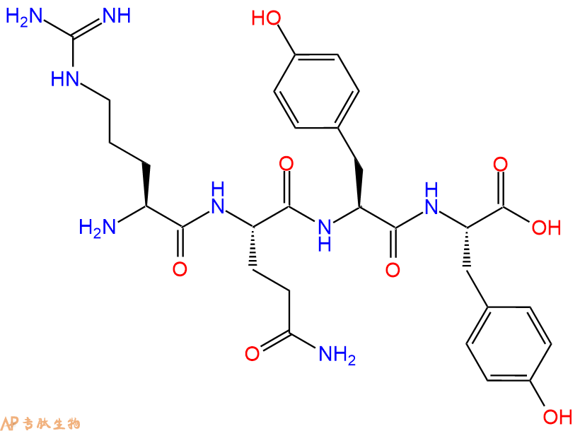 专肽生物产品H2N-Arg-Gln-Tyr-Tyr-OH