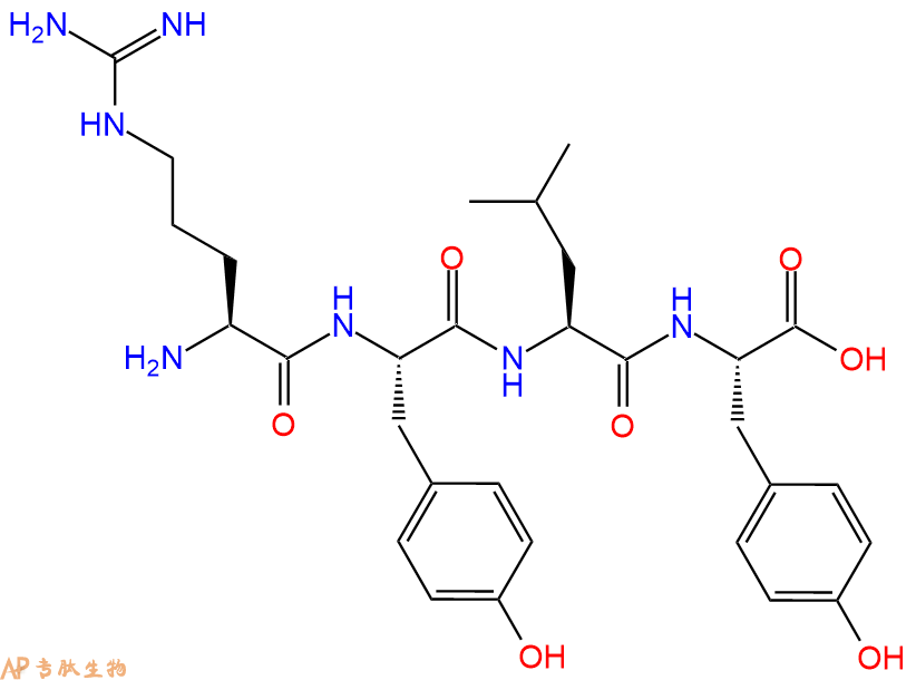 专肽生物产品H2N-Arg-Tyr-Leu-Tyr-OH