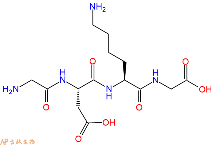 专肽生物产品H2N-Gly-Asp-Lys-Gly-OH