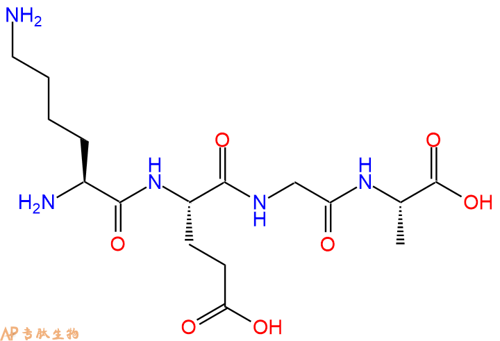 专肽生物产品H2N-Lys-Glu-Gly-Ala-OH