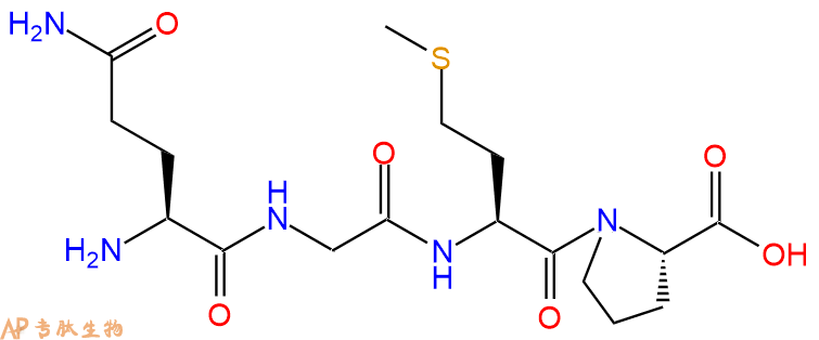 专肽生物产品H2N-Gln-Gly-Met-Pro-OH