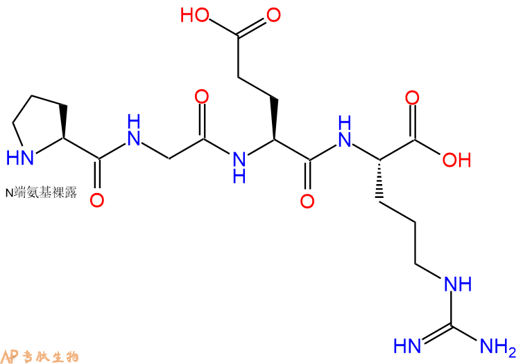 专肽生物产品H2N-Pro-Gly-Glu-Arg-OH