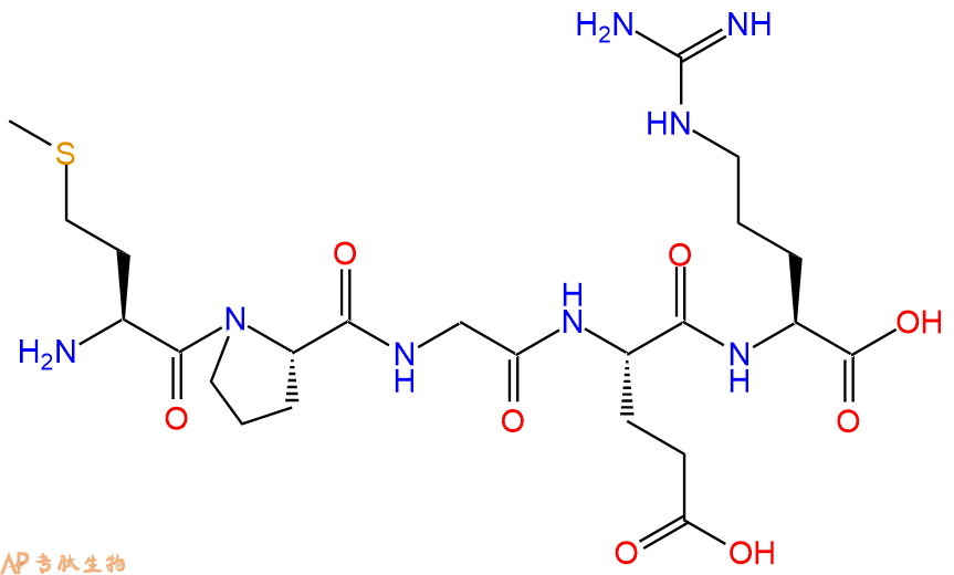 专肽生物产品H2N-Met-Pro-Gly-Glu-Arg-OH