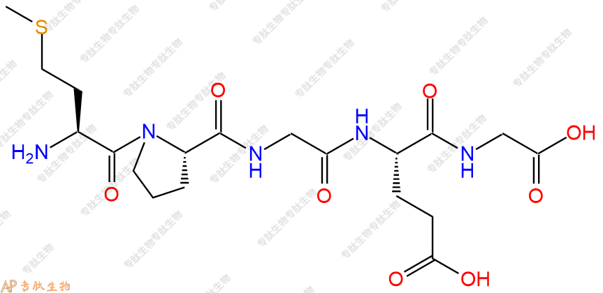 专肽生物产品H2N-Met-Pro-Gly-Glu-Gly-OH