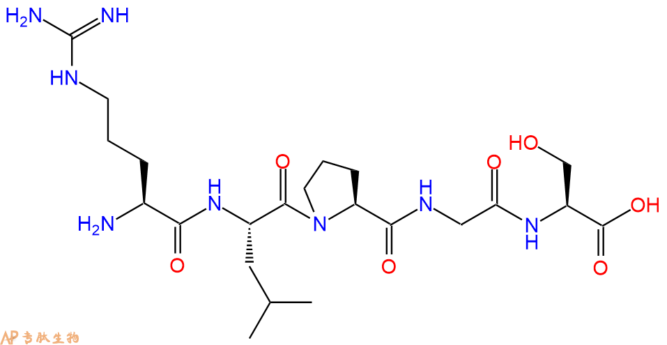 专肽生物产品H2N-Arg-Leu-Pro-Gly-Ser-OH