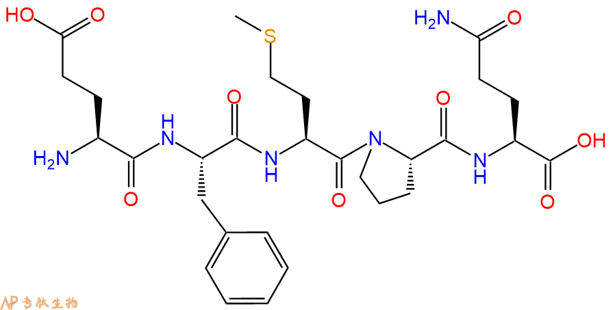 专肽生物产品H2N-Glu-Phe-Met-Pro-Gln-OH