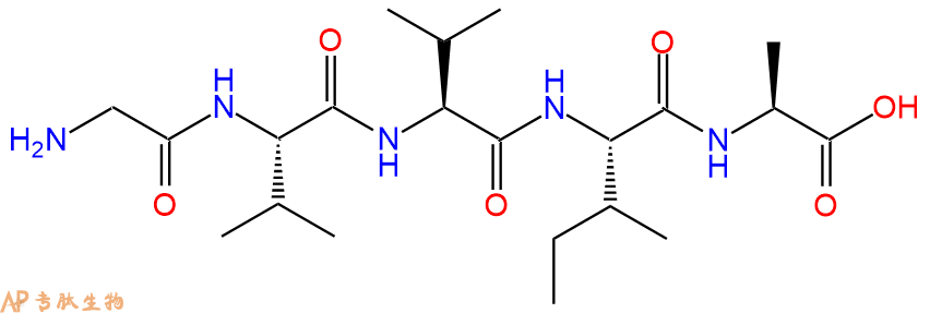 专肽生物产品H2N-Gly-Val-Val-Ile-Ala-OH