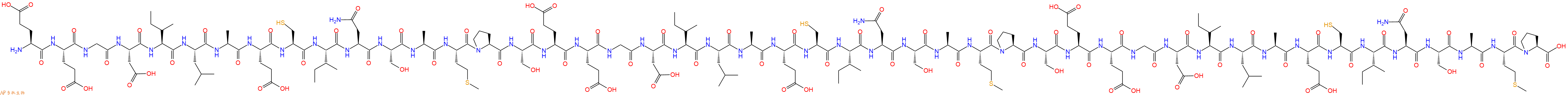 专肽生物产品H2N-Glu-Glu-Gly-Asp-Ile-Leu-Ala-Glu-Cys-Ile-Asn-Ser-Ala-Met-Pro-Ser-Glu-Glu-Gly-Asp-Ile-Leu-Ala-Glu-Cys-Ile-Asn-Ser-Ala-Met-Pro-Ser-Glu-Glu-Gly-Asp-Ile-Leu-Ala-Glu-Cys-Ile-Asn-Ser-Ala-Met-Pro-OH
