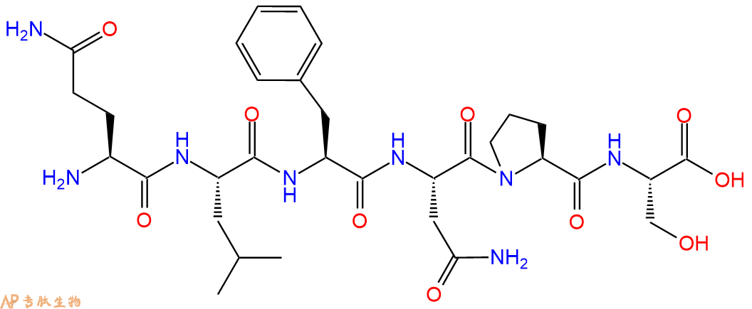 专肽生物产品H2N-Gln-Leu-Phe-Asn-Pro-Ser-OH