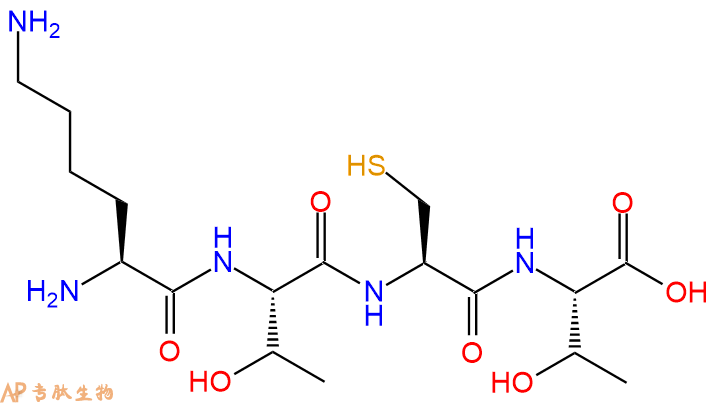 专肽生物产品H2N-Lys-Thr-Cys-Thr-OH