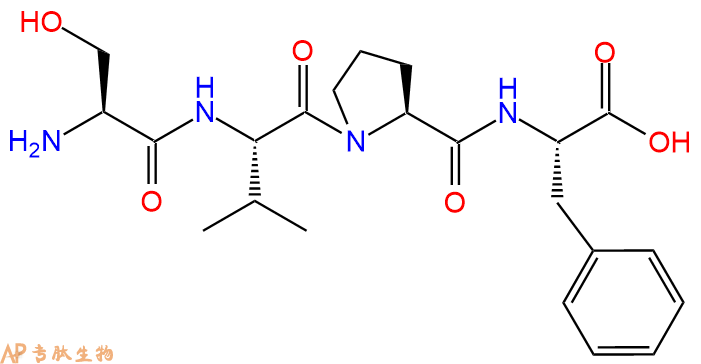 专肽生物产品H2N-Ser-Val-Pro-Phe-OH