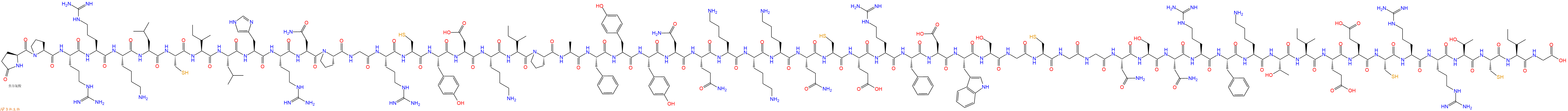 专肽生物产品Pyr-Pro-Arg-Arg-Lys-Leu-Cys-Ile-Leu-His-Arg-Asn-Pro-Gly-Arg-Cys-Tyr-Asp-Lys-Ile-Pro-Ala-Phe-Tyr-Tyr-Asn-Gln-Lys-Lys-Lys-Gln-Cys-Glu-Arg-Phe-Asp-Trp-Ser-Gly-Cys-Gly-Gly-Asn-Ser-Asn-Arg-Phe-Lys-Thr-Ile-Glu-Glu-Cys-Arg-Arg-Thr-Cys-Ile-Gly-OH