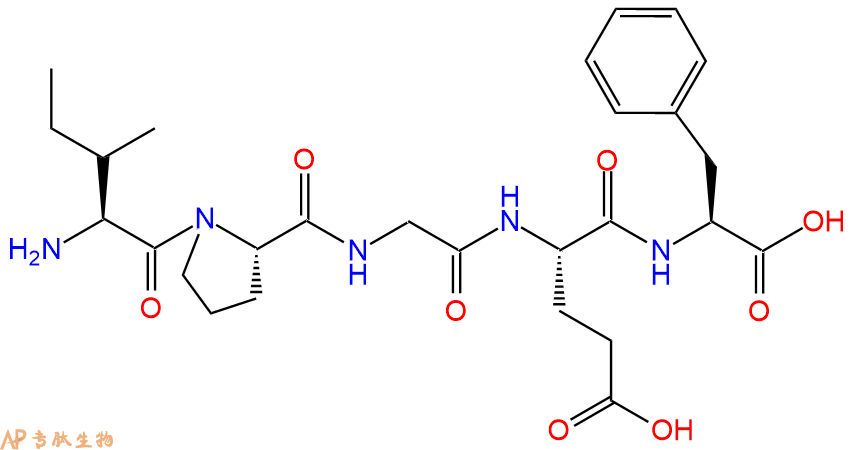 专肽生物产品H2N-Ile-Pro-Gly-Glu-Phe-OH