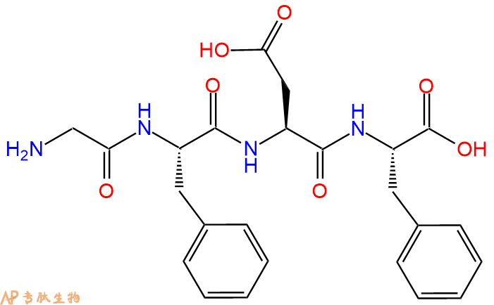 专肽生物产品H2N-Gly-Phe-Asp-Phe-OH