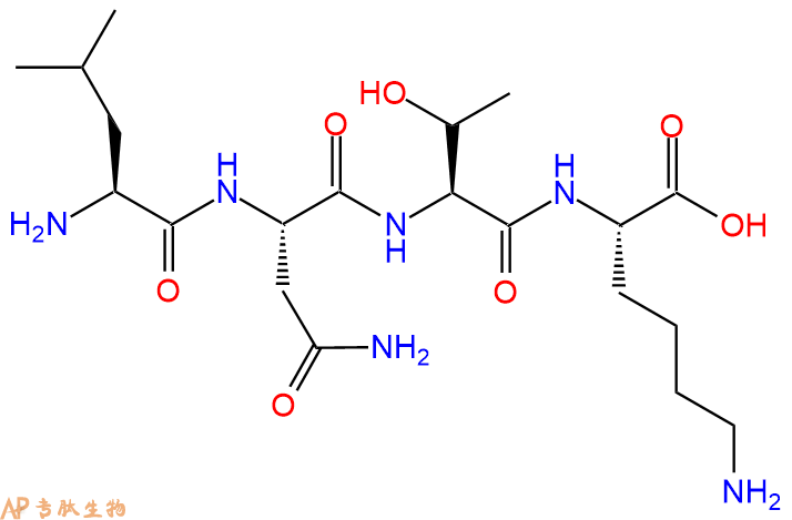 专肽生物产品H2N-Leu-Asn-Thr-Lys-OH
