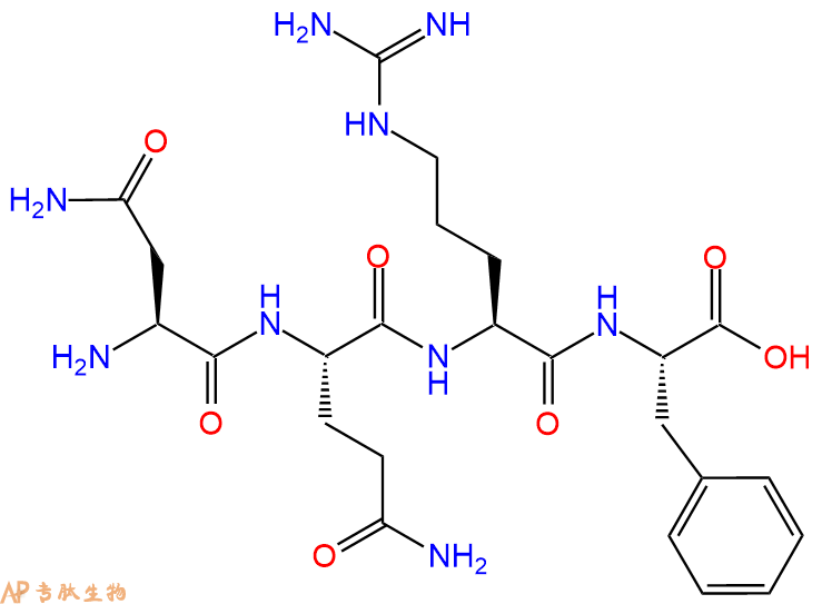 专肽生物产品H2N-Asn-Gln-Arg-Phe-OH