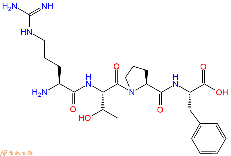 专肽生物产品H2N-Arg-Thr-Pro-Phe-OH