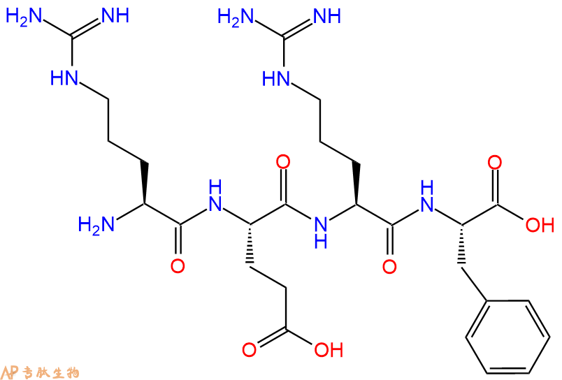 专肽生物产品H2N-Arg-Glu-Arg-Phe-OH