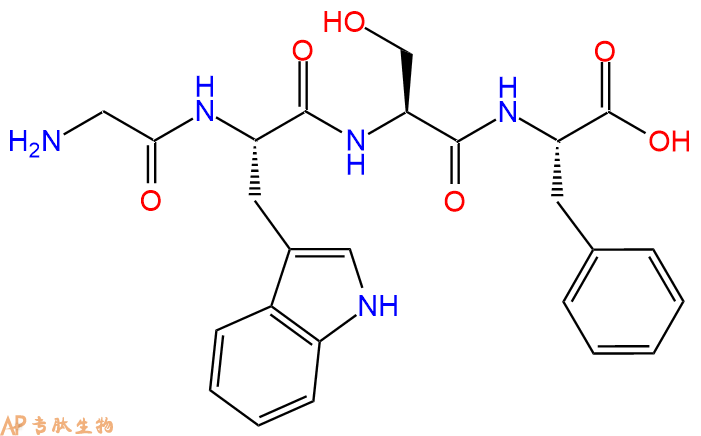 专肽生物产品H2N-Gly-Trp-Ser-Phe-OH