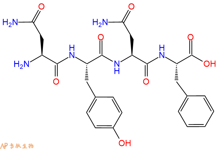 专肽生物产品H2N-Asn-Tyr-Asn-Phe-OH