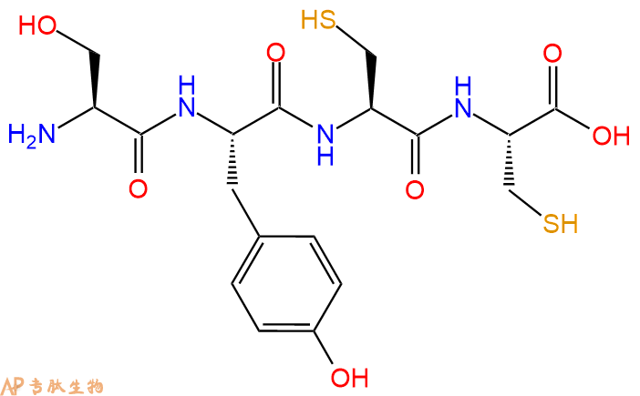 专肽生物产品H2N-Ser-Tyr-Cys-Cys-OH