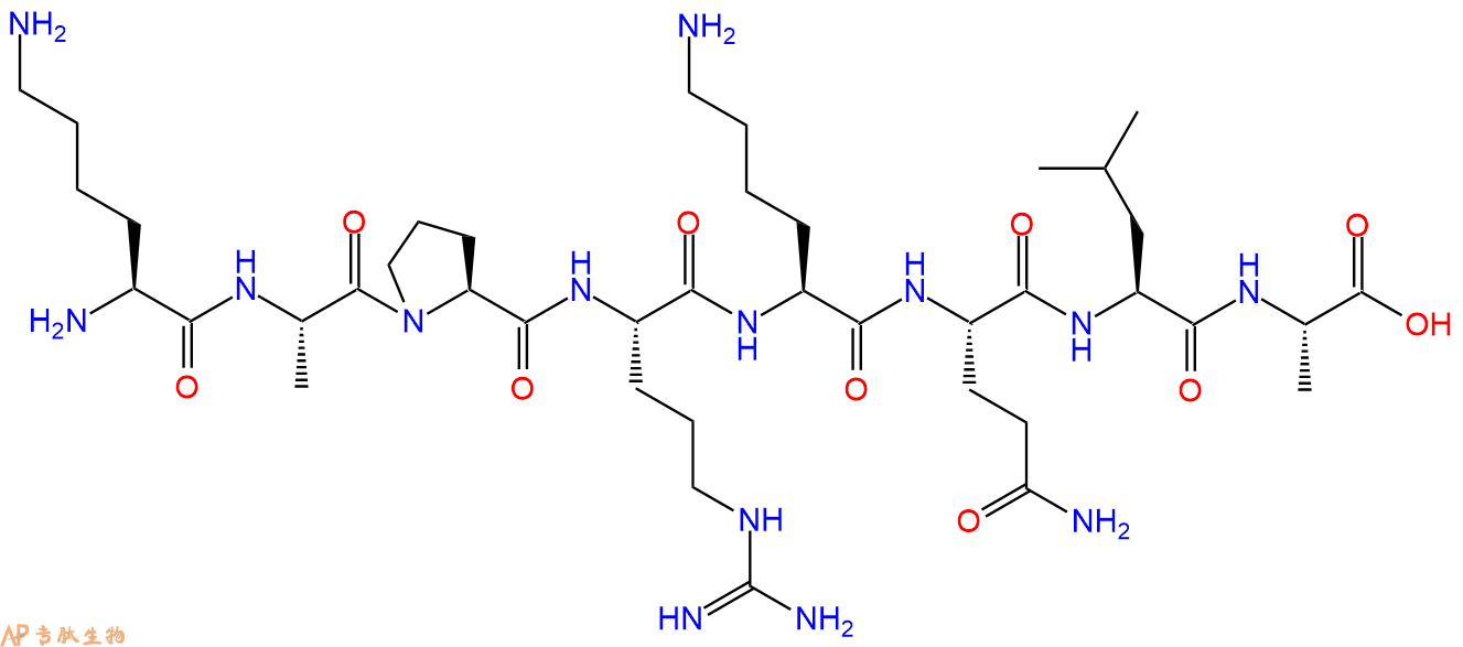 专肽生物产品H2N-Lys-Ala-Pro-Arg-Lys-Gln-Leu-Ala-OH