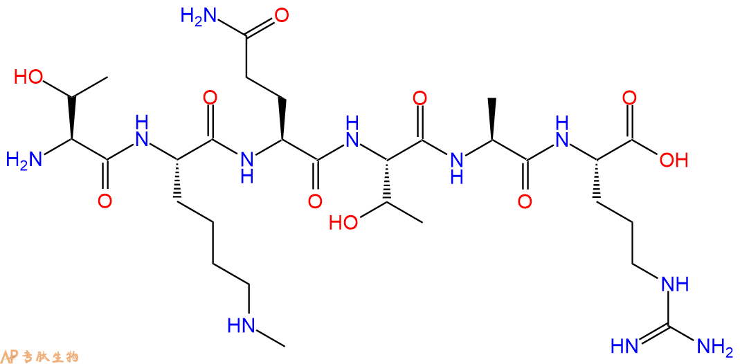 专肽生物产品H2N-Thr-Lys(Me)-Gln-Thr-Ala-Arg-OH