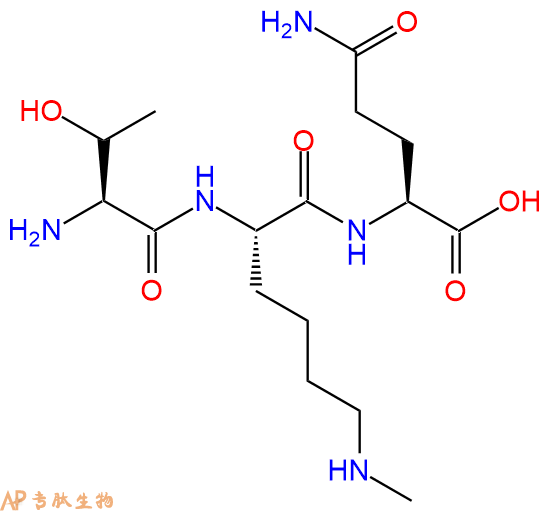 专肽生物产品H2N-Thr-Lys(Me)-Gln-OH